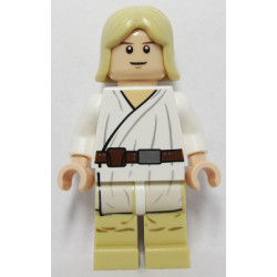 Luke Skywalker - Light Nougat, Long Hair, White Tunic, Tan Legs, White Glints – СТАР УОРС
