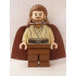 Qui-Gon Jinn - Light Nougat Head, Reddish Brown Legs and Cape – СТАР УОРС
