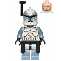 Clone Trooper Commander Wolffe, 104th Battalion 'Wolfpack' (Phase 1) - Black Rangefinder and Kama, Sand Blue Markings, Large Eyes – СТАР УОРС