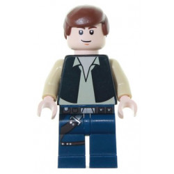 Han Solo, Black Vest, Dark Blue Legs, Eyes with Pupils – СТАР УОРС