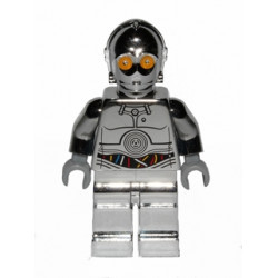 TC-14 Protocol Droid - Chrome Silver with Blue, Red and White Wires Pattern – СТАР УОРС
