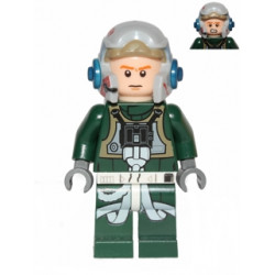 Rebel Pilot A-wing (Open Helmet, Dark Green Jumpsuit, Frown / Scared) (Arvel Crynyd) – СТАР УОРС