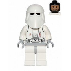 Snowtrooper, Light Bluish Gray Hips, Light Bluish Gray Hands, Printed Head, Torso Back Printing – СТАР УОРС