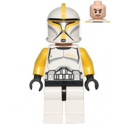 Clone Trooper Commander (Phase 1) - Yellow Arms, Scowl – СТАР УОРС