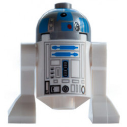 Astromech Droid, R2-D2, Flat Silver Head – СТАР УОРС