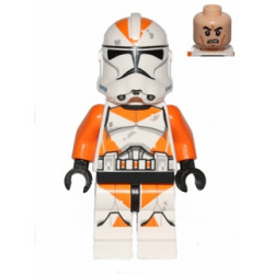 Clone Trooper, 212th Attack Battalion (Phase 2) - Orange Arms, Dirt Stains, Scowl – СТАР УОРС