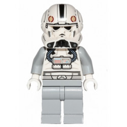 Clone Trooper V-wing Pilot (Phase 2) - Light Bluish Gray Arms and Legs, White Head – СТАР УОРС
