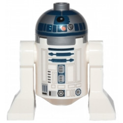 Astromech Droid, R2-D2, Flat Silver Head, Red Dots and Small Receptor – СТАР УОРС