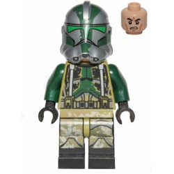 Clone Trooper Commander Gree, 41st Elite Corps (Phase 2) - Kashyyyk Camouflage, Scowl – СТАР УОРС