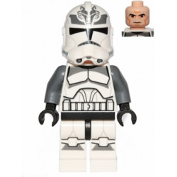Clone Trooper, 104th Battalion 'Wolfpack' (Phase 2) - Dark Bluish Gray Markings, Large Eyes – СТАР УОРС