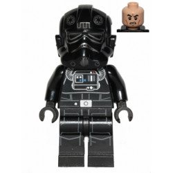 Imperial TIE Fighter Pilot - Light Nougat Head, Scowl, Silver Insignia on Helmet – СТАР УОРС