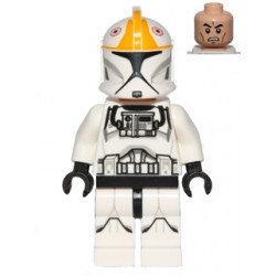 Clone Trooper Pilot (Phase 1) - Bright Light Orange Markings, Printed Legs, Scowl – СТАР УОРС