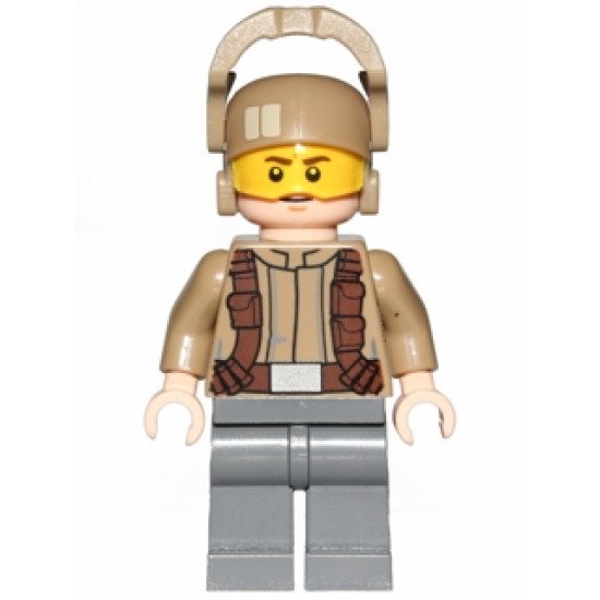 Resistance Trooper - Dark Tan Jacket, Frown, Furrowed Eyebrows – СТАР УОРС