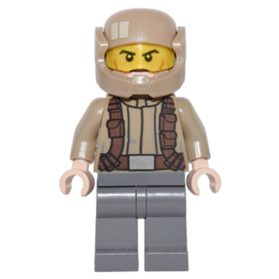 Resistance Trooper - Dark Tan Jacket, Frown, Cheek Lines – СТАР УОРС