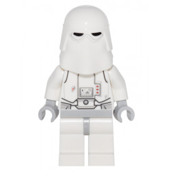 Snowtrooper, Light Bluish Gray Hips, Light Bluish Gray Hands - Backpack attached to Neck Bracket with Plate, Modified w/ Clip Ring – СТАР УОРС