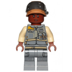 Rebel Trooper - Reddish Brown Head, Helmet with Pearl Dark Gray Band (Corporal Tonc) – СТАР УОРС
