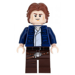 Han Solo, Dark Brown Legs with Holster Pattern, Dark Blue Jacket, Wavy Hair – СТАР УОРС