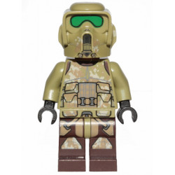 Clone Scout Trooper, 41st Elite Corps (Phase 2) - Kashyyyk Camouflage, Dark Tan Markings on Legs, Scowl – СТАР УОРС