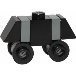 Mouse Droid (MSE-6-series Repair Droid) - Black / Dark Bluish Gray, Open Stud Wheels – СТАР УОРС