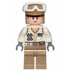 Hoth Rebel Trooper White Uniform, Dark Tan Legs (Frown) – СТАР УОРС