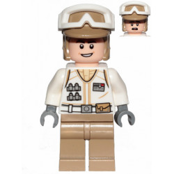 Hoth Rebel Trooper White Uniform, Dark Tan Legs (Open Mouth Smile) – СТАР УОРС