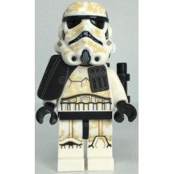 Sandtrooper (Enlisted) - Dual Molded Helmet, Black Pauldron, Ammo Pouch, Dirt Stains, Survival Backpack, Frown – СТАР УОРС
