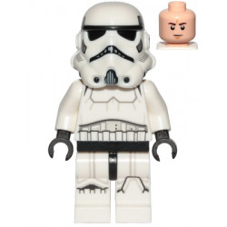 Imperial Stormtrooper - Male, Dual Molded Helmet with Light Bluish Gray Panels on Back, Light Nougat Head, Frown – СТАР УОРС