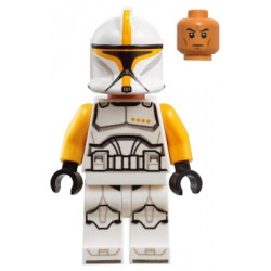 Clone Trooper Commander (Phase 1) - Bright Light Orange Arms, Nougat Head – СТАР УОРС