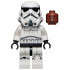 Imperial Stormtrooper - Male, Dual Molded Helmet with Light Bluish Gray Panels on Back, Reddish Brown Head, Grimace – СТАР УОРС
