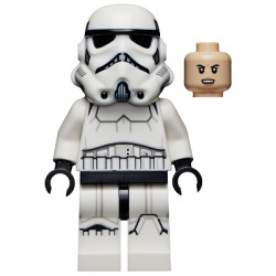 Imperial Stormtrooper - Female, Dual Molded Helmet with Light Bluish Gray Panels on Back, Light Nougat Head, Angry Smile – СТАР УОРС
