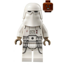 Snowtrooper - Male, Printed Legs, Dark Tan Hands, Reddish Brown Head, Grimace – СТАР УОРС