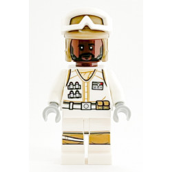 Hoth Rebel Trooper White Uniform, Dark Tan Helmet, Reddish Brown Head – СТАР УОРС