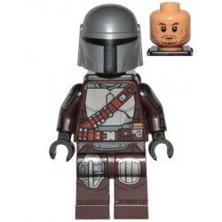 The Mandalorian / Din Djarin / 'Mando' - Silver Beskar Armor, Jet Pack, Printed Head – СТАР УОРС