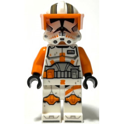 Clone Trooper Commander Cody, 212th Attack Battalion (Phase 2) - Orange Visor, Nougat Head, Helmet with Holes, Printed Legs – СТАР УОРС