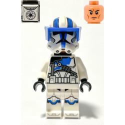 Clone Heavy Trooper, 501st Legion (Phase 2) - White Arms, Blue Visor, Backpack, Nougat Head, Helmet with Holes – СТАР УОРС