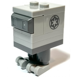 Gonk Droid (GNK Power Droid), Light Bluish Gray Body and Feet, Imperial Logo – СТАР УОРС
