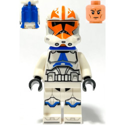 Clone Trooper, 501st Legion, 332nd Company (Phase 2) - Helmet with Holes and Togruta Markings, Blue Jet Pack – СТАР УОРС