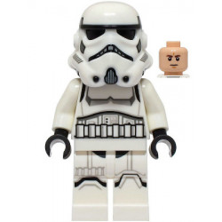 Imperial Stormtrooper - Male, Dual Molded Helmet with Light Bluish Gray Panels on Back, Shoulder Belts, Light Nougat Head – СТАР УОРС