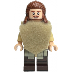 Qui-Gon Jinn - Poncho, Reddish Brown and Light Bluish Gray Beard – СТАР УОРС