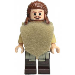 Qui-Gon Jinn - Dark Brown Legs, Poncho, Reddish Brown Beard – СТАР УОРС