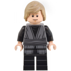Luke Skywalker - Dark Bluish Gray Jedi Robe, Printed Legs, Shaggy Hair – СТАР УОРС