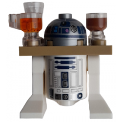 Astromech Droid, R2-D2 - Dark Tan Serving Tray, Flat Silver Head (75397) – СТАР УОРС