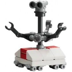 Treadwell Droid - White and Red Body, Light Bluish Gray Binoculars – СТАР УОРС
