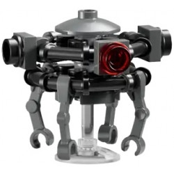 Imperial Probe Droid - Black and Dark Bluish Gray Body, Trans-Clear Dish Stand – СТАР УОРС