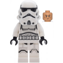 Imperial Stormtrooper - Male, Dual Molded Helmet with Light Bluish Gray Panels on Back, Shoulder Belts, Medium Nougat Head – СТАР УОРС