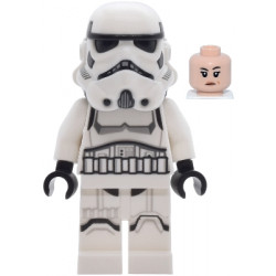 Imperial Stormtrooper - Female, Dual Molded Helmet with Light Bluish Gray Panels on Back, Shoulder Belts, Light Nougat Head – СТАР УОРС