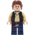 Han Solo - Black Vest with Pockets over Tan Shirt with Dark Bluish Gray Creases, Dark Blue Legs with Belts – СТАР УОРС