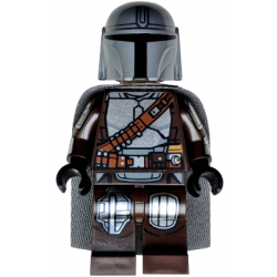 The Mandalorian / Din Djarin / 'Mando' - Silver Beskar Armor, Cape, Printed Head – СТАР УОРС