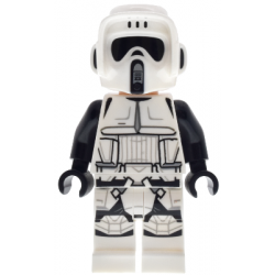 Imperial Scout Trooper - Male, Dual Molded Helmet, Belt with Small Dots, Light Nougat Head, Dark Brown Eyebrows, Frown – СТАР УОРС