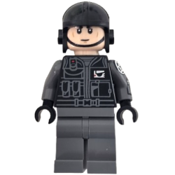 Imperial Shuttle Pilot - Light Nougat Head, Black Aviator Cap – СТАР УОРС